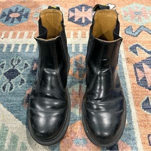 Doc Martens pull on boots. Black patent. Size 8.